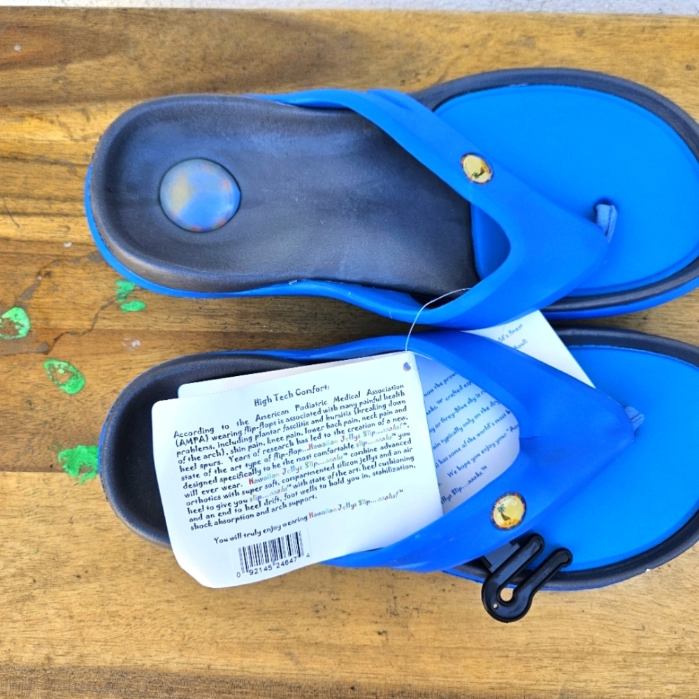 Hawaiian Jellys Ultra Comfort Aouli Sry  Unisex  Sandals Men's Size 8 - Picture 4 of 16